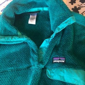Patagonia pullover, large, dark teal